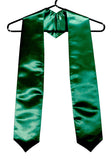 echarpe-de-diplome-vert-emeraude-universitaire-satine-cravate-gospel
