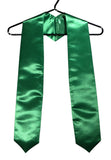 echarpe-de-diplome-vert-universitaire-satine-cravate-gospel