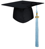 toque-de-diplome-coiffe-de-diplome-chapeau-de-remise-de-diplome-mortier-chapeau-universitaire-mate-pompon-bleu-ciel-remise-de-diplome-annee-2020-toque-et-toge