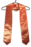 echarpe-de-diplome-orange-universitaire-satine-cravate-gospel