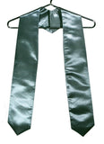 echarpe-de-diplome-vert-sapin-fonce-foret-universitaire-satine-cravate-gospel
