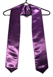 echarpe-de-diplome-violet-clair-universitaire-satine-cravate-gospel