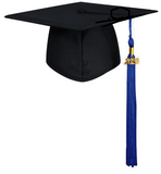 toque-de-diplome-coiffe-de-diplome-chapeau-de-remise-de-diplome-mortier-chapeau-universitaire-mate-pompon-bleu-roi-royal-remise-de-diplome-annee-2020-toque-et-toge