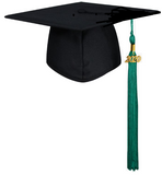 toque-de-diplome-coiffe-de-diplome-chapeau-de-remise-de-diplome-mortier-chapeau-universitaire-mate-pompon-vert-emeraude-remise-de-diplome-annee-2020-toque-et-toge