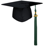 toque-de-diplome-coiffe-de-diplome-chapeau-de-remise-de-diplome-mortier-chapeau-universitaire-mate-pompon-vert-foret-remise-de-diplome-annee-2020-toque-et-toge