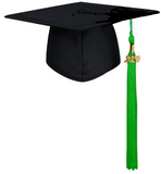 toque-de-diplome-coiffe-de-diplome-chapeau-de-remise-de-diplome-mortier-chapeau-universitaire-mate-pompon-vert-pomme-remise-de-diplome-annee-2020-toque-et-toge